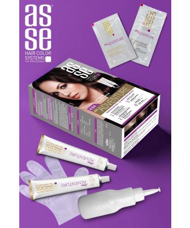 asse Adventure Set Hair Dye Permanent and Vivid Colors Dual Use Set (NO4.64 CHESTNUT RED COPPER) - Buy Online on GoSupps.com