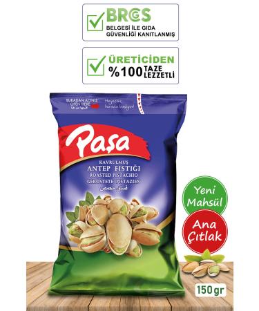 Pasha Nuts Pistachio 150 Gr. (NATURAL 1ST QUALITY) - Buy Online on GoSupps.com