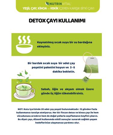 NUTRINVITAL Detox and Quinoa Tea - Herbal Diet Tea Weight Loss Supporter - Buy Online on GoSupps.com