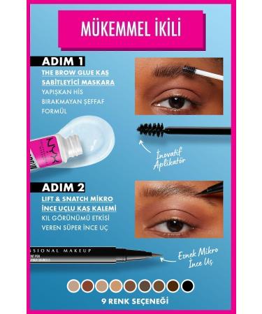 NYX Professional Makeup Lift & Snatch! Brow Tint Pen Black - Eyebrow Pencil - Buy Online on GoSupps.com