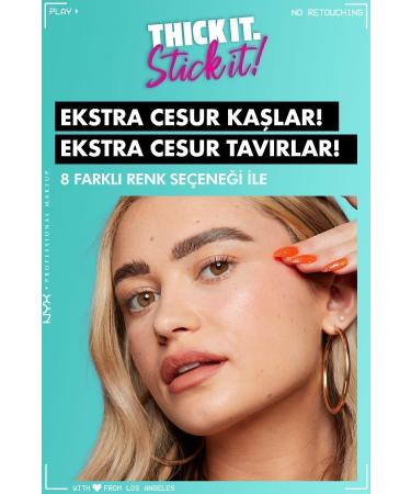 NYX Professional Makeup Thick It. Stick It! Eyebrow Mascara Brunette - Buy Online on GoSupps.com