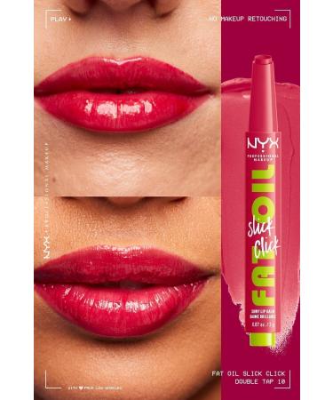 NYX Professional Makeup Fat Oil Slick Click Shine Lip Balm - 10 Double Tap - Buy Online on GoSupps.com