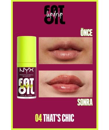 NYX Professional Makeup Fat Oil Lip Drip Shine Lip Oil - Thats Chic - Buy Online on GoSupps.com