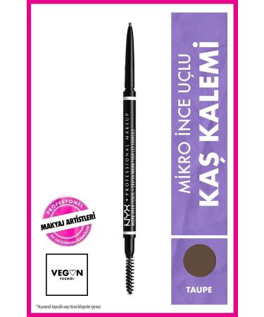 NYX Professional Makeup Ultra Thin Eyebrow Pencil - Micro Brow Pencil Taupe 5 g 800897836702