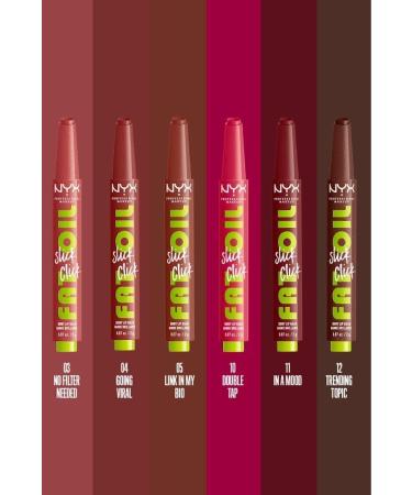 NYX Professional Makeup Fat Oil Slick Click Shine Moisturizing Pink Lip Balm - 03 No Filter Needed - Buy Online on GoSupps.com