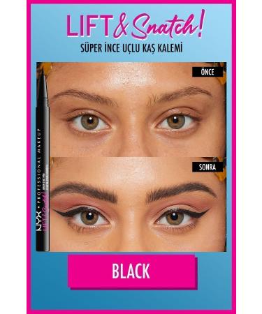 NYX Professional Makeup Lift & Snatch! Brow Tint Pen Black - Eyebrow Pencil - Buy Online on GoSupps.com