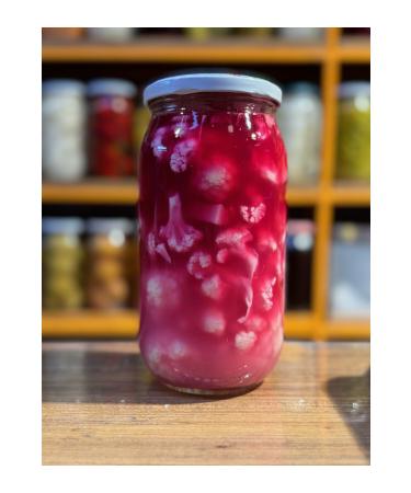 Natural Cauliflower Pickle with Red Cabbage Juice 1000gr