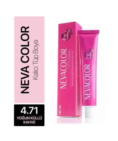 Neva Color Nevacolor Tube Hair Dye No: 4.71 Intense Ash Brown