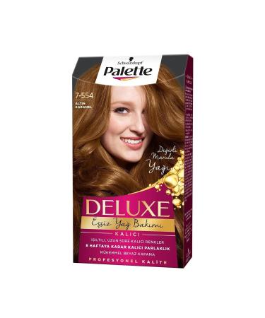 Palette Deluxe Hair Dye No: 7.554 Golden Caramel