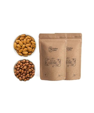 Karl o lu Raw Large Hazelnuts 500gr + Raw Local Almonds 500gr