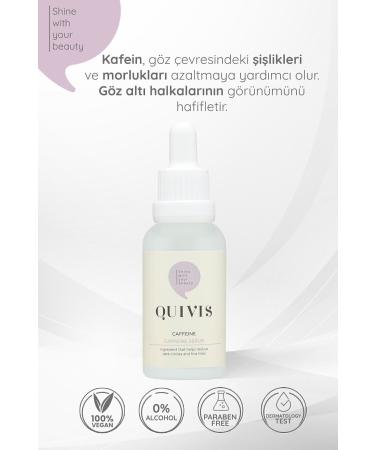 Quivis Anti-Darkness and Anti-Puffiness Under Eye Brightening Caffeine Serum 30 ML - Buy Online on GoSupps.com