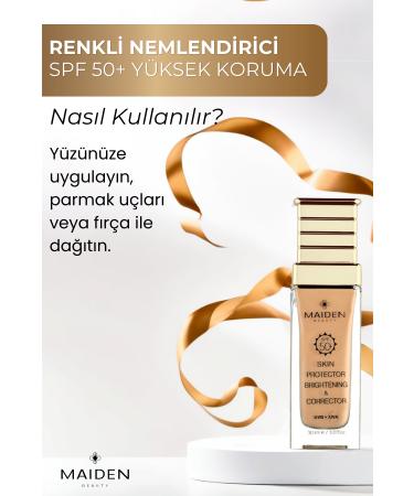 Maiden Beauty Tinted Moisturizer Skin Tone Equalizer Uva/uvb High Sun Protection Spf 50 Sun Cream 30 ml - Buy Online on GoSupps.com