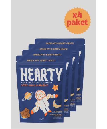 Hearty 4 Pack Einkorn Flour Cookies 60g Sugar-free Additive-free Healthy Snack for Kids