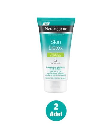 Neutrogena Skin Detox Purifying Clay Mask 150 ml x2 - Buy Online on GoSupps.com