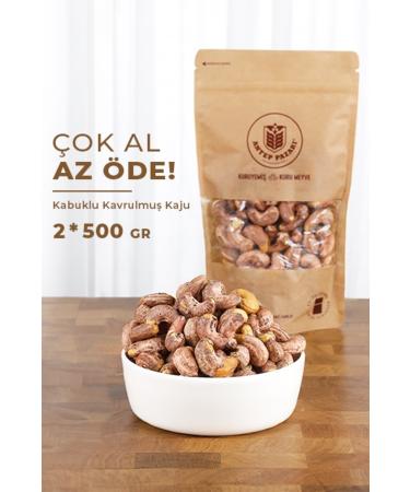 Antep Bazaar Roasted Cashews in Shell (500 GR X 2 PIECES)