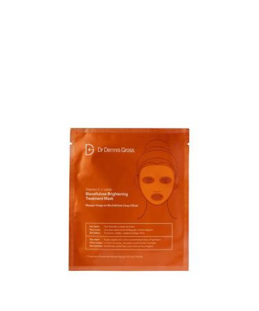 Dr Dennis Gross Vitamin C Lactic Biocellulose Brightening Face Mask (4 Applications)