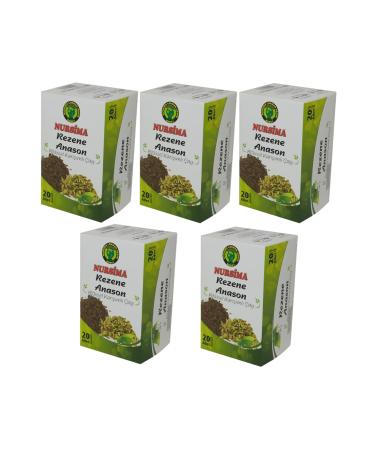 Nursima Fennel Anise Herbal Mixed Tea 20 Filter Bags 5 Boxes