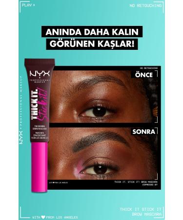 NYX Professional Makeup Thick It. Stick It! Eyebrow Mascara Espresso - Buy Online on GoSupps.com