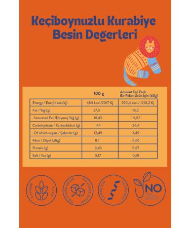 Hearty 4 Pack Mixed Cookies 60g Sugar-free Additive-free Healthy Snack for Kids - Buy Online on GoSupps.com