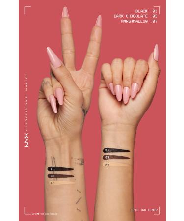 NYX Professional Makeup Epic Ink Liner - Dark Chocolate - Brown Eyeliner - Buy Online on GoSupps.com