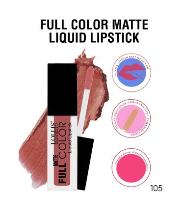 Lollis Matte Full Color Lipstick 105 / Matte Liquid Lipstick 105