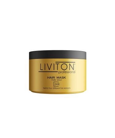 Liviton Professional Hair Mask 24k Gold Series 300 ml 24 Different Herbal Oils - Buy Online on GoSupps.com