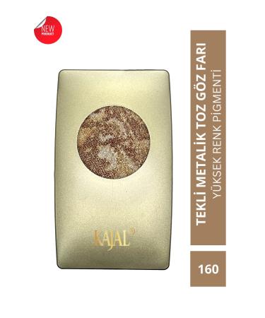 KAJAL Metallic Gold Shimmering Powder Eyeshadow -metallic Gold Eyeshadow No:160
