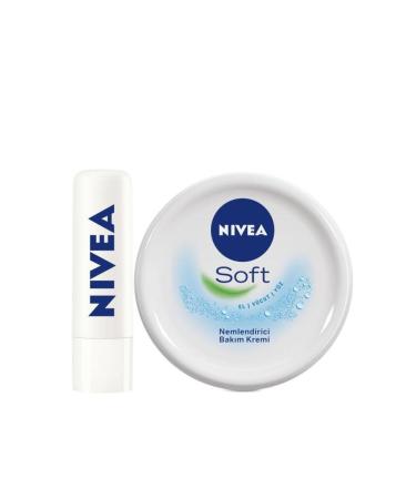 NIVEA Med Repair Lip Care Cream 4.8g Soft Moisturizing Care Cream 300ml BLK WW66