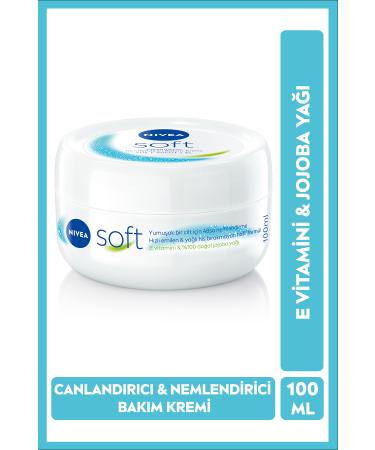 NIVEA Cream 100ml Jojoba Oil Vitamin E Face Body Hand Soft Skin FeelingBLK WW51