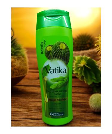 Vatika Naturals Cactus & Gergir Essence Shampoo 400ml - Herbal Formula Against Hair Loss - Buy Online on GoSupps.com