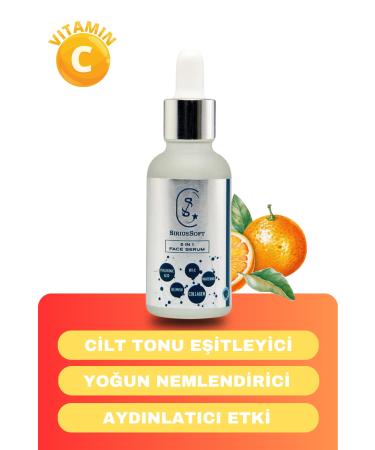 SiriusSoft 5 In 1 Anti-Spot Brightening Vitamin C Serum Tone Equalizing Face Care Serum