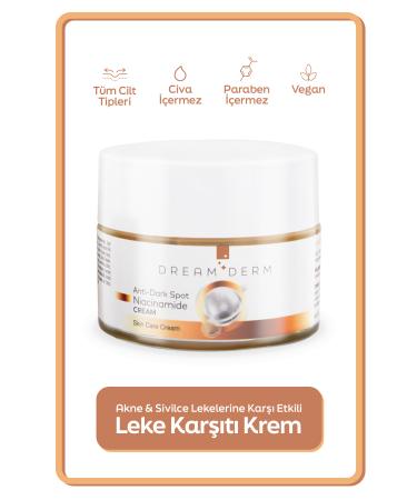 Dream Derm Niacinamide Blemish Cream - Tone Equalizer for Acne Sun Laser and Postpartum Blemishes 50 ml - Buy Online on GoSupps.com