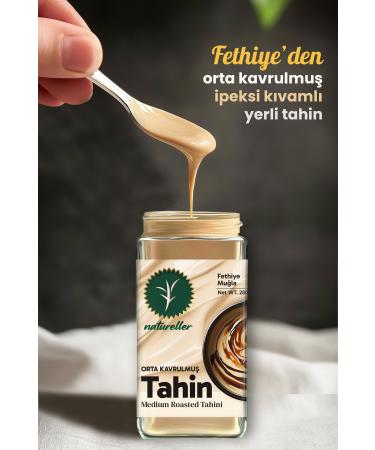 Natureller Tahini Medium Roasted Fethiye - Local Sesame 280 gr - Buy Online on GoSupps.com