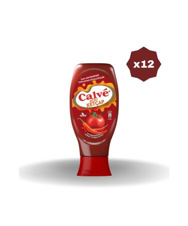 Calve HOT KETCHUP 400 GR - (12 PIECES)