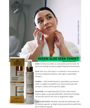 Majestica Aloe Vera Toner Brightener and Pore Tightener - Buy Online on GoSupps.com