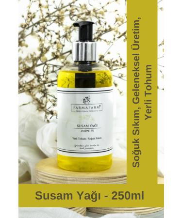 Farmafarm Cold Pressed Sesame Oil - 250ml | White Sesame and Heirloom Seed