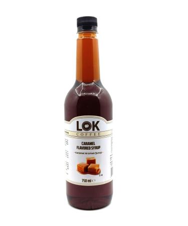 LOK COFFEE Lok 100% Sugar Caramel Flavored Coffee & Cocktail Syrup 750 ml - Buy Online on GoSupps.com