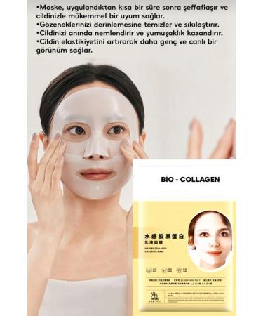 WebStyle Transparent Collagen Mask 6-Piece - Buy Online on GoSupps.com