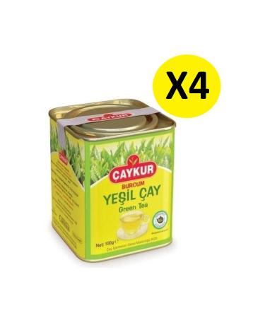 aykur Burcum Green Tea Tin 4 Pieces 100 gr