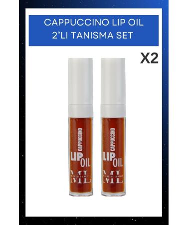 Michelle Laville Cappuccino Lip Oil 2-Piece Advantage Set 6ML | Natural Lip Oil | Intensive Moisture and Care