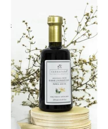 Farmafarm Cold Pressed Pumpkin Seed Oil - 250ml | Local Production Rich in Omega 3 & 6 Vitamins and Minerals - Buy Online on GoSupps.com