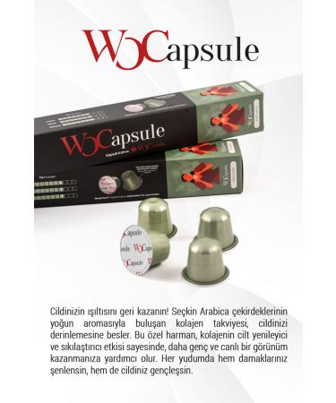 WOC COFFEE Wocapsule Collagen Nespresso Compatible Capsule Coffee Box of 10 - Buy Online on GoSupps.com