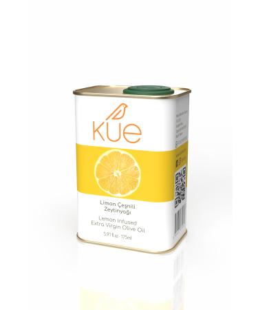 KUE OLIVE OIL Lemon Flavored Natural Extra Virgin Olive Oil 175 ml