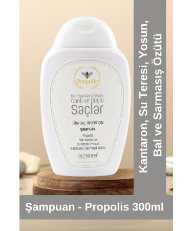 Biotaron Propolis Daily Care Shampoo - Watercress Ivy Extract and Algae Honey Extract 300 ml