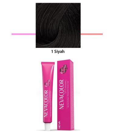 Premium 1 Black - Permanent Cream Hair Dye 50 g Tube