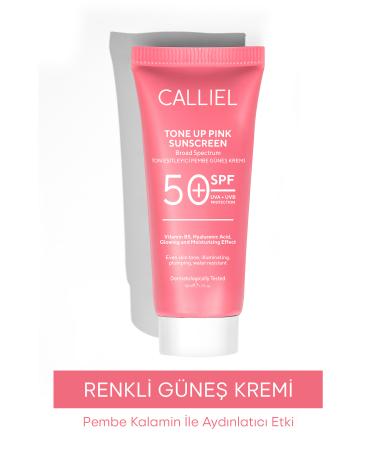 CALLIEL Tone Equalizer Brightening Spf 50+ Tinted Sun Cream Glutathione Hyaluronic Acid Effect 50 ml