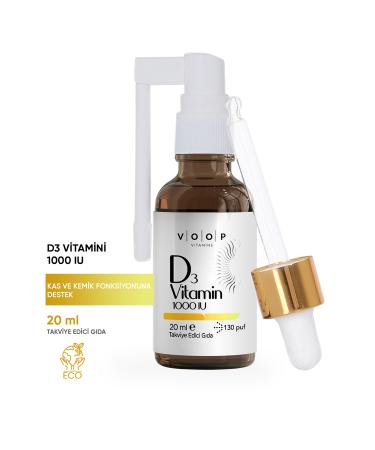 VOOP Vitamin D3 1000 IU Spray-Drop 20 ml