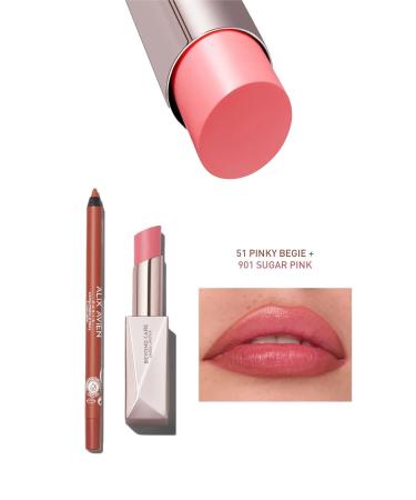 Alix Avien Beyond Care Sheer Lipstick 901 - Sugar Pink - Intense Moisturizing Nourishing Effect - Shiny Lipstick - Buy Online on GoSupps.com