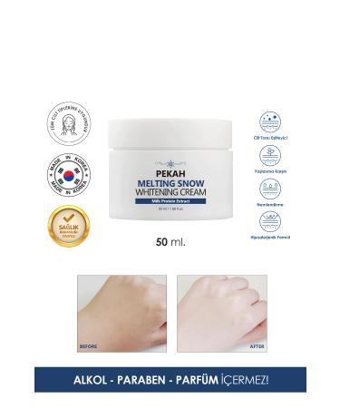 PEKAH Milk Protein Extract and Niacinamide Containing Skin Whitening Brightening Anti-Spot Cream 50ml