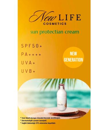 New Life Face and Body Nourishing Sunscreen Cream Spf 50 (NEW GENERATION) - 100ml - New Generation - Buy Online on GoSupps.com